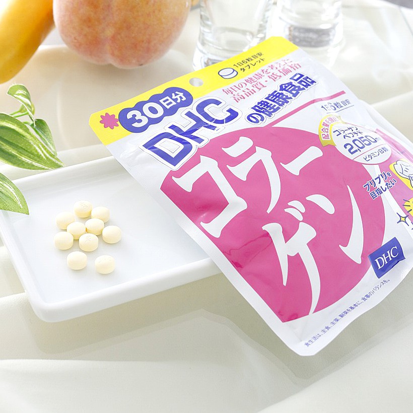 Combo Viên uống DHC Làm sáng và Đẹp da 30 ngày (Collagen & VitC)
