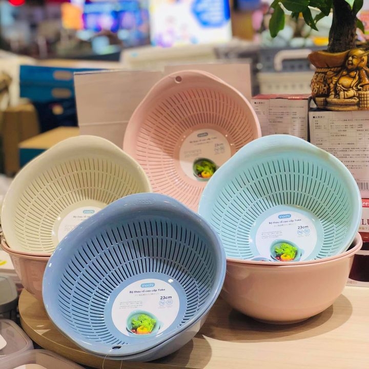 Bộ thau rổ cao cấp Inochi Yoko (hàng xuất Nhật)