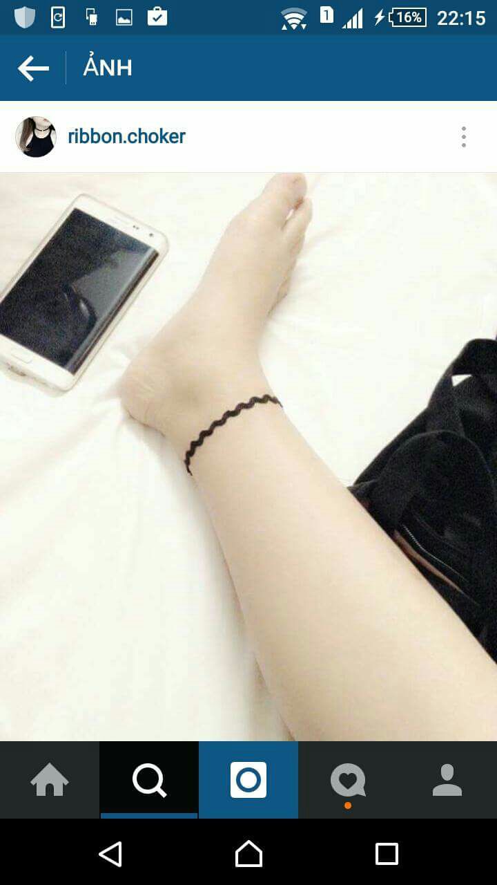 Vòng chân hình ren gợn sóng (ảnh thật)