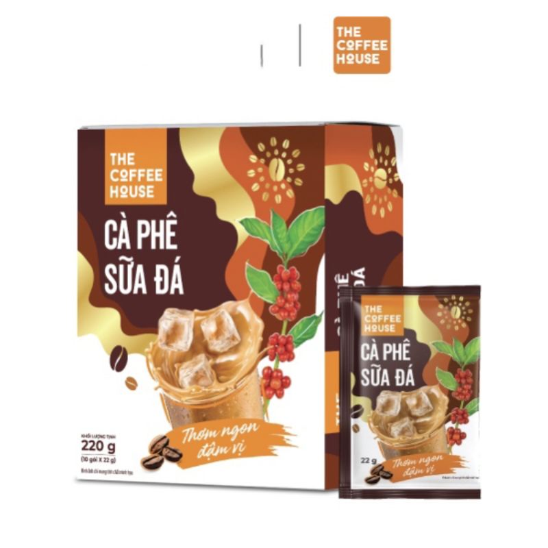 Cà phê sữa đá hoà tan 3in1 the coffee house 220g