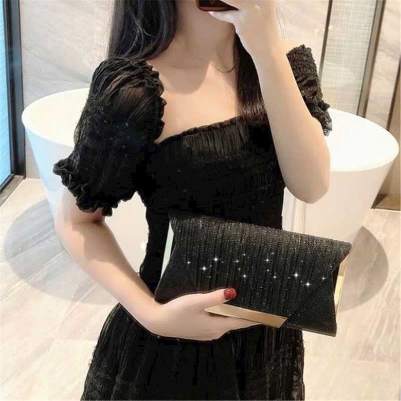 Clutch nữ dự tiệc kim tuyến bling bling