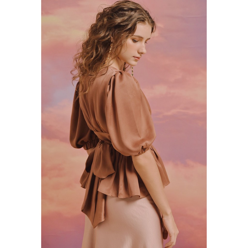 Áo Lụa Kiểu Cột Nơ Lissa Top Kaia