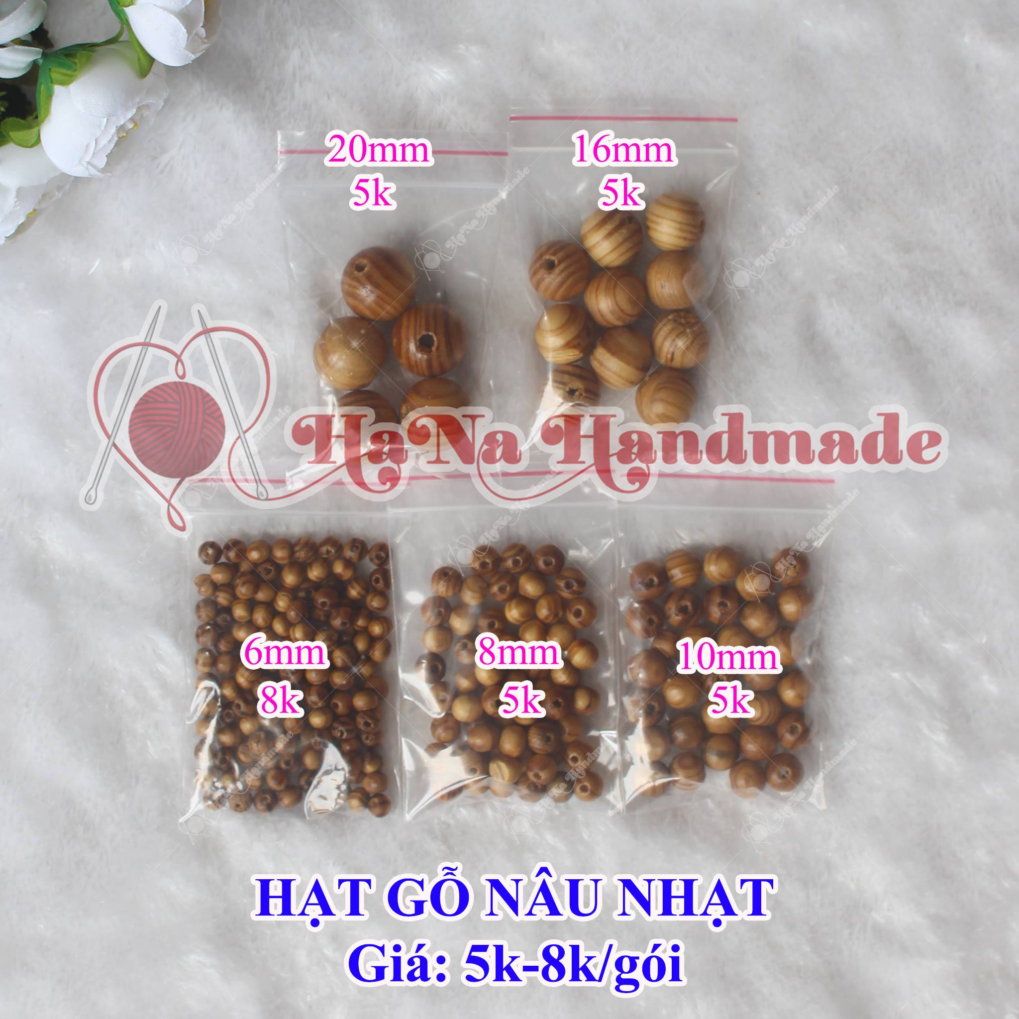 Hạt gỗ nâu nhạt