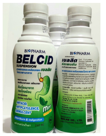 Chai siro dạ dày BELCID SUSPENSION Thái Lan 240ml (Mẫu mới)