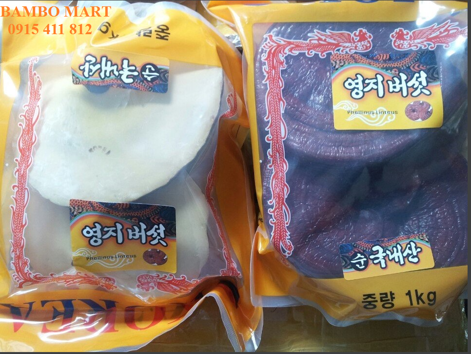 NẤM LINH CHI HÀN QUỐC TÚI VÀNG 1KG