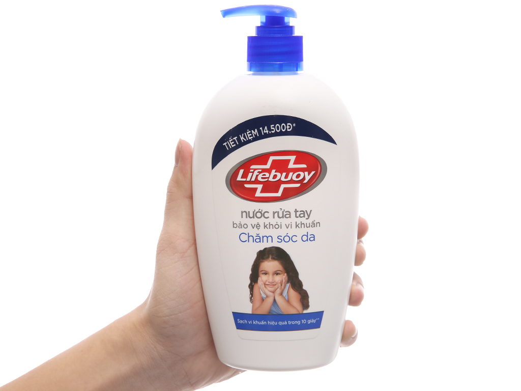 Nước rửa tay Lifebuoy chăm sóc da chai 493ml