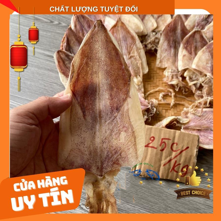 Mực khô loại ngon 25 con/kg giá rẻ tận xưởng, món nhậu nhanh ngày tết được ưa chuộng nhất, thơm ngon, thịt dày, ngọt thanh, ít phấn, không chất bảo quản, mực khô nướng cồn, mực khô xào, đặc sản vùng biển