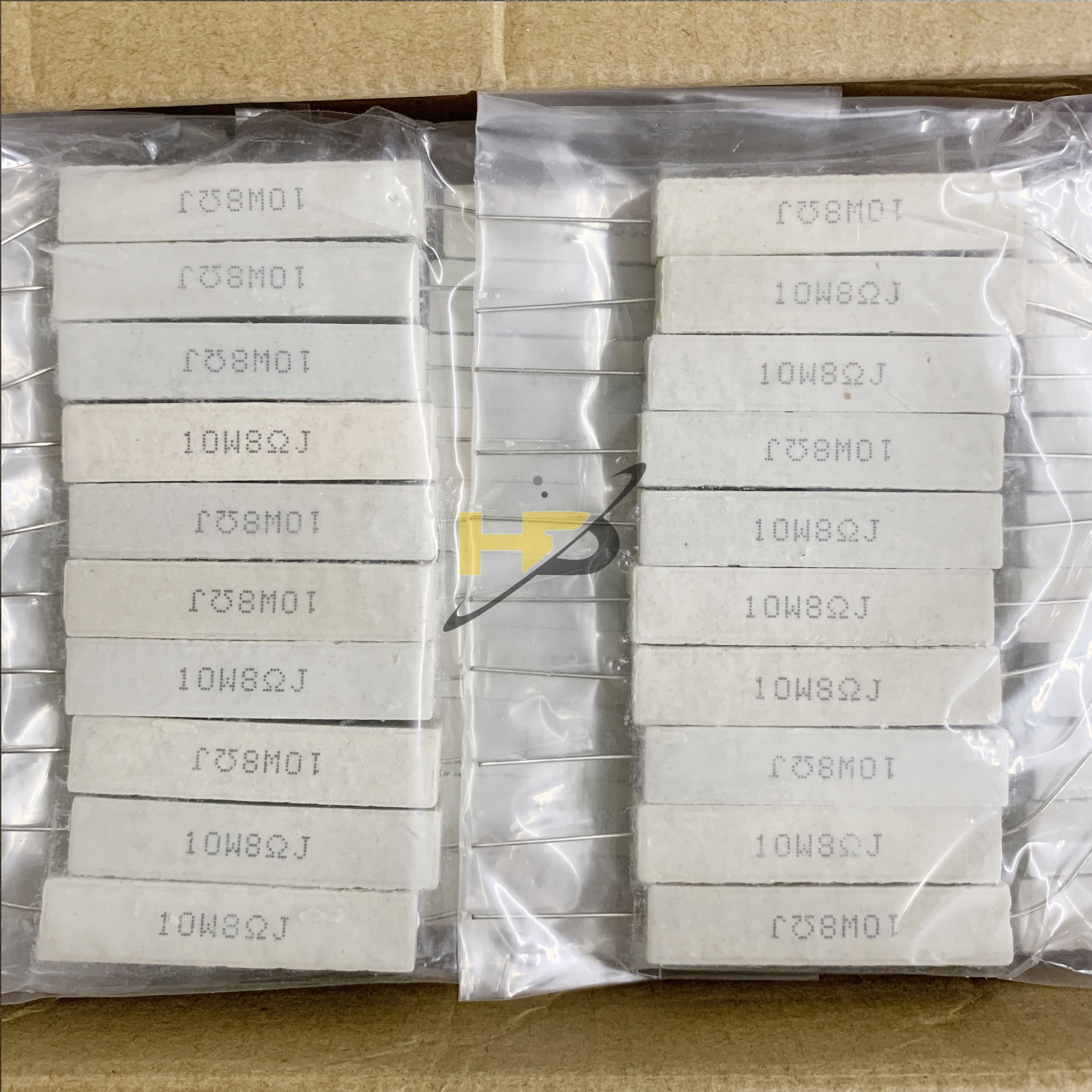 Điện Trở Sứ 10W 8R 5% [COMBO 5 CON]