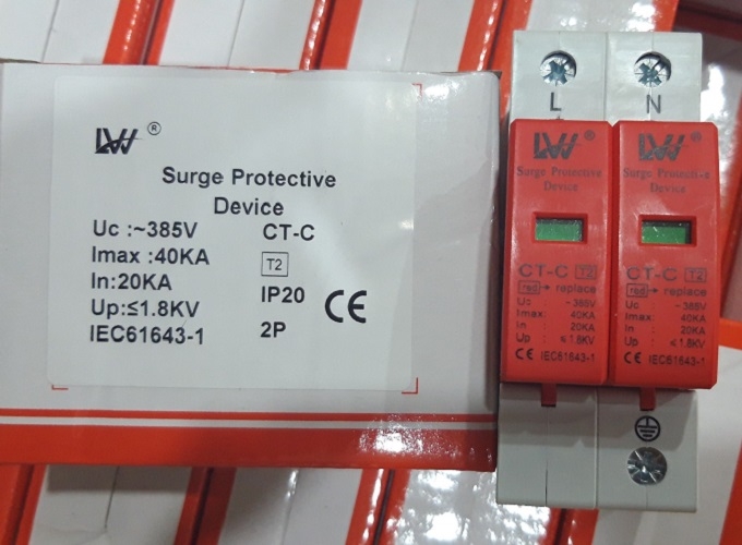 Chống sét lan chuyền AC 385V 2P 40KA LWR