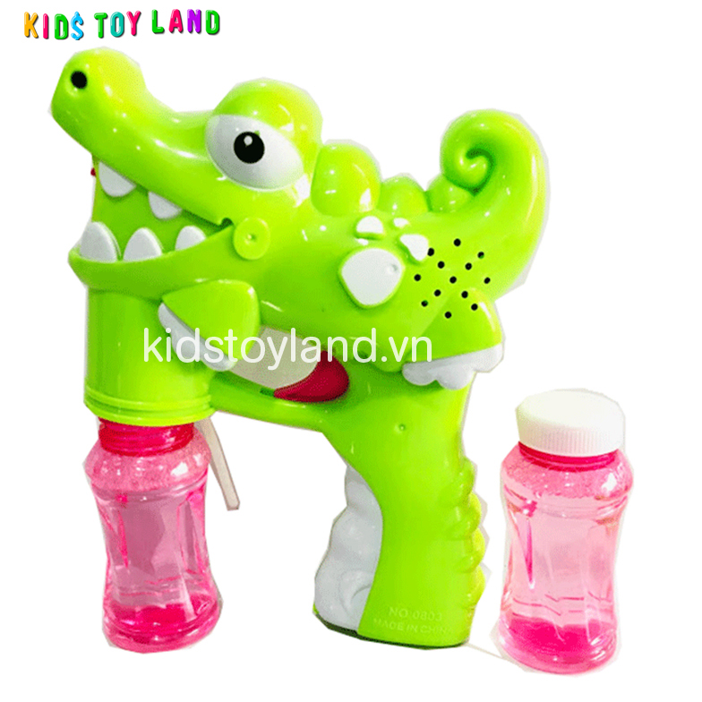 Đồ Chơi Xà Bông Pin Thổi Bong Bóng Hình Cá Sấu - Đồ Chơi Vận Động Cho Bé