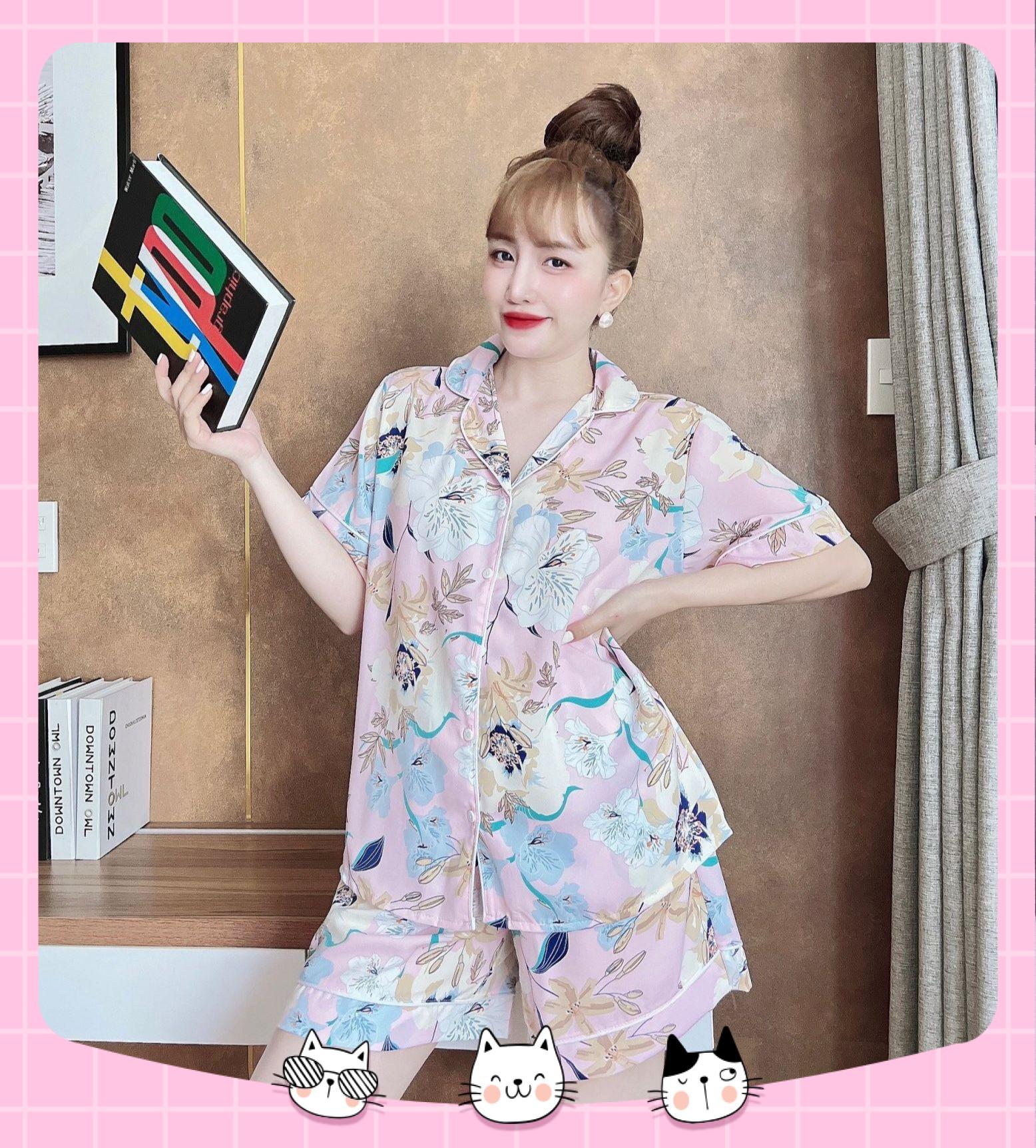 Đồ bộ bigsize đùi 50-100kg đồ ngủ mặc nhà chất xốp mềm mát cho nữ. Đồ bộ Bigsize Xinh