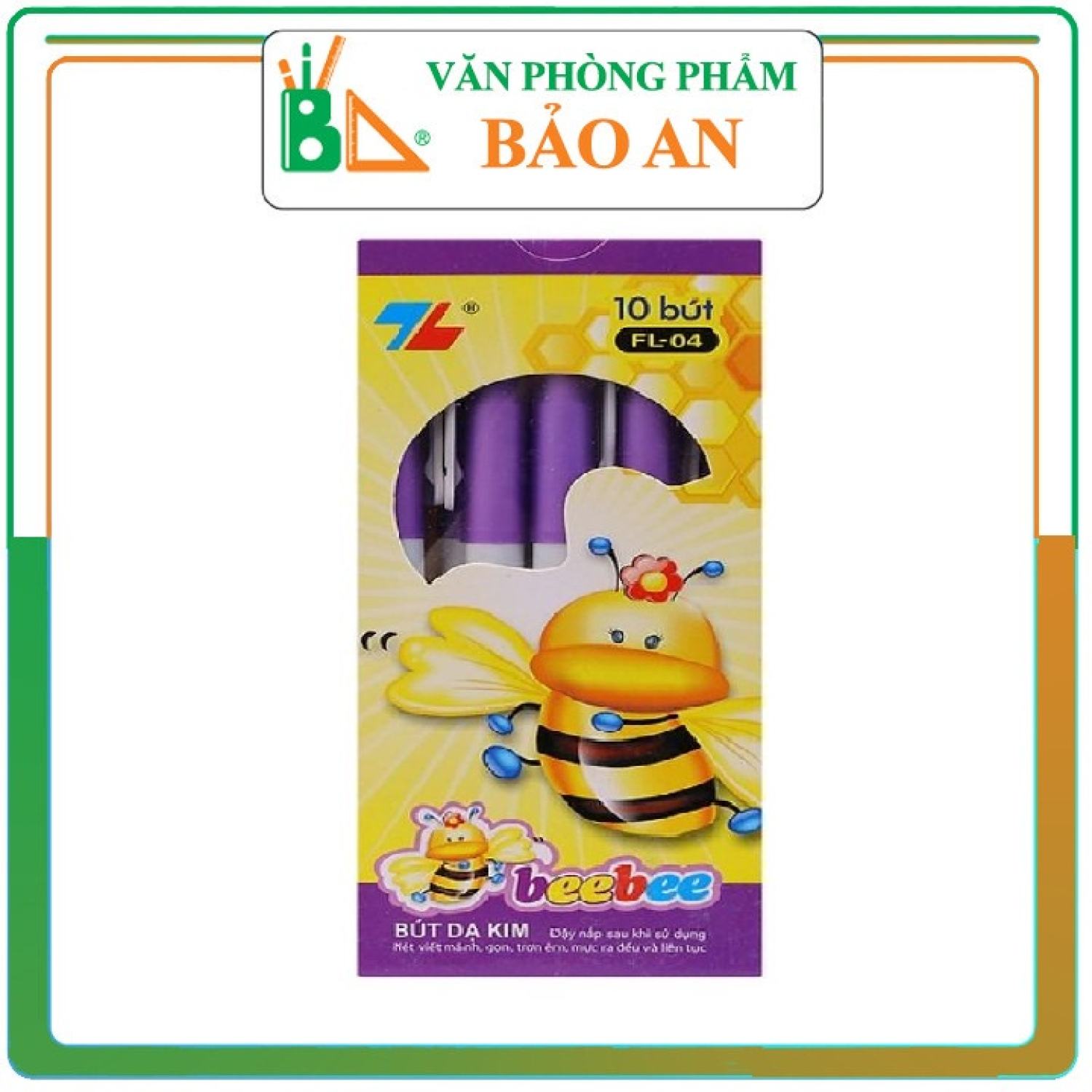 Bút dạ kim beebee fl 04 - văn phòng phẩm bảo an