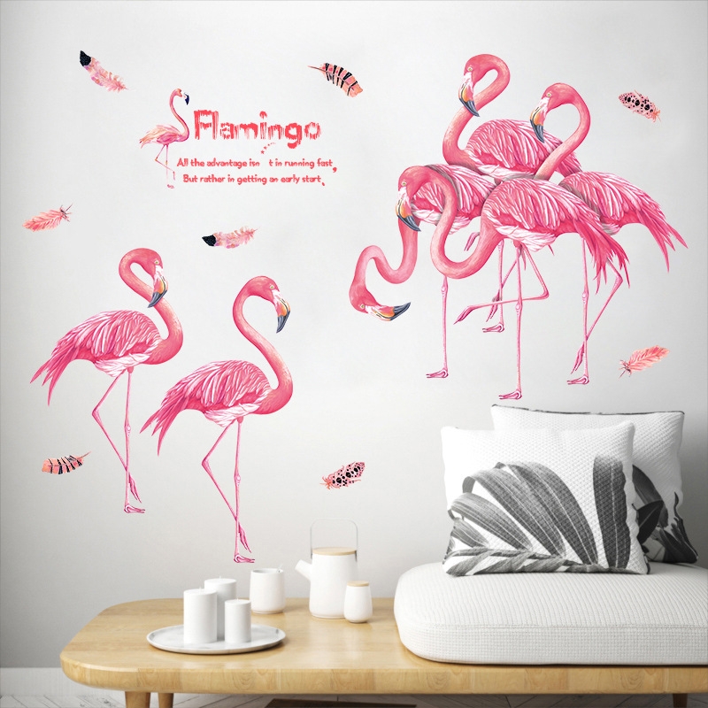 [HCM]DECAL DÁN TƯỜNG ĐÔI HẠC 2