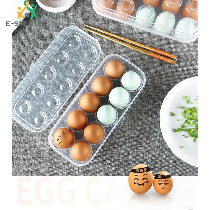 INSOUND Kitchen Egg Holder Refrigerator Egg Storage Bin Stackable Egg Dispenser with Lid (No Certification)