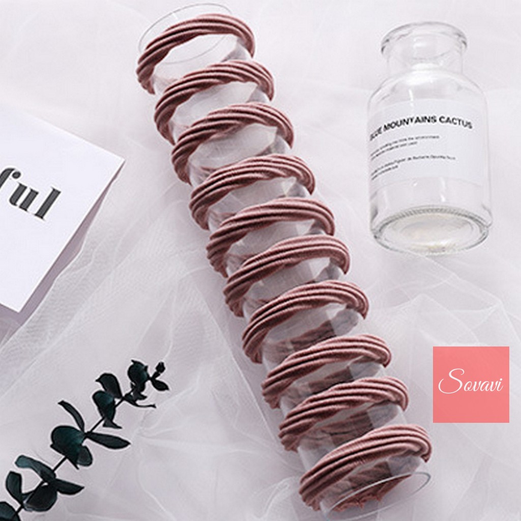 Chun buộc tóc hình sóng chất đẹp T005  sovavi