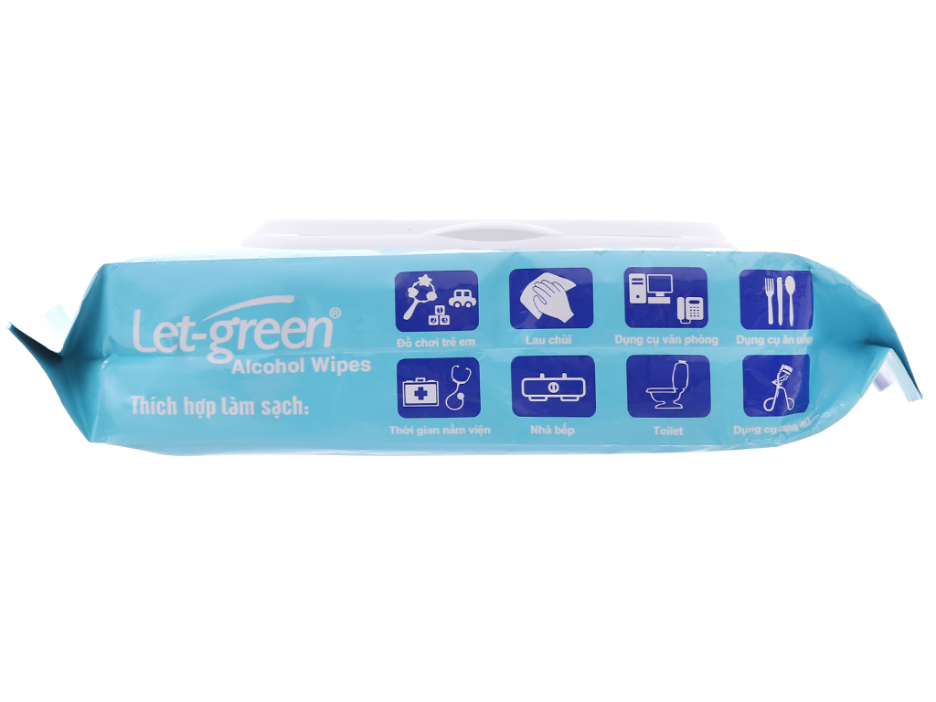 [HCM]Khăn ướt cồn Let-Green (50 miếng/gói)