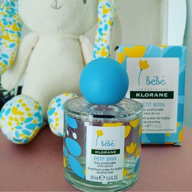 Set Nước Hoa Cho Bé Klorane Bebe Petit Brin 50ml (Tặng kèm thỏ bông siêu cute)
