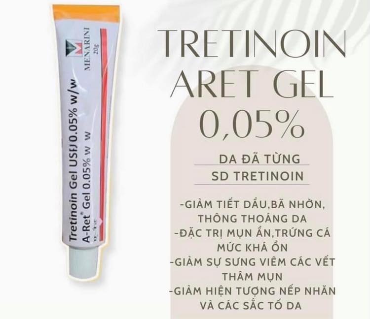 Gel Tretinoin aret 0.025%, 0.05%, 0.1%