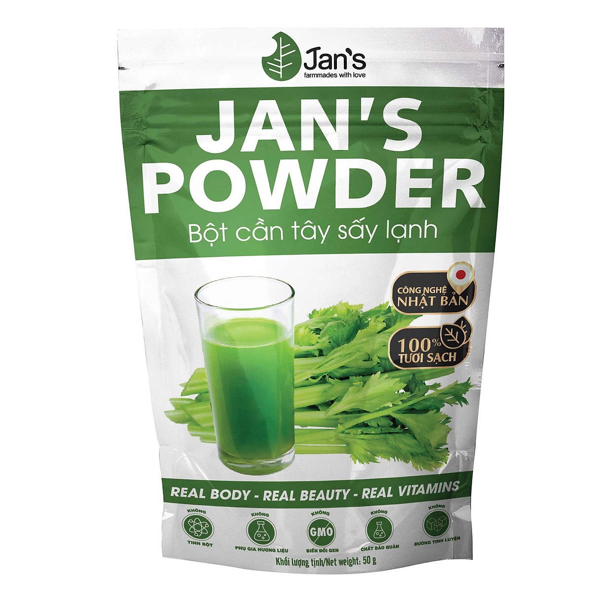 Bột cần tây sấy lạnh Jan's - Túi 50g
