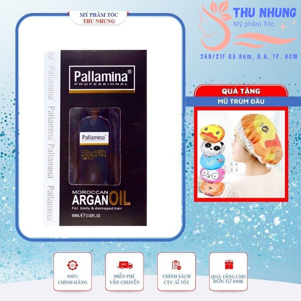 [+Tặng mũ trùm][HCM]Tinh dầu Pallamina Argan Oil cho tóc khô hư tổn 60ml
