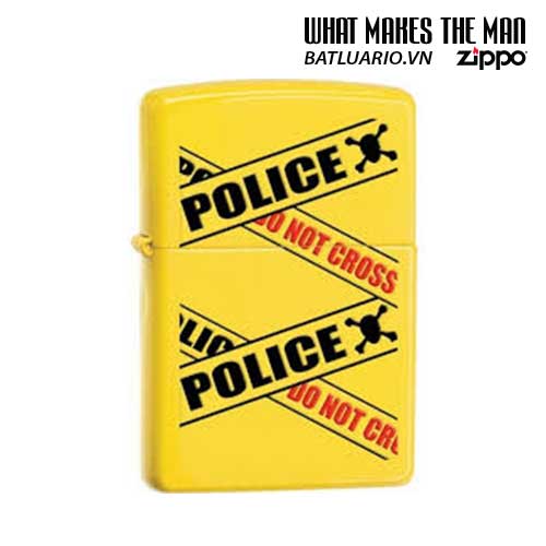 Bật lửa zippo 28060 - Bật lửa zippo Lighter Police Caution Lemon