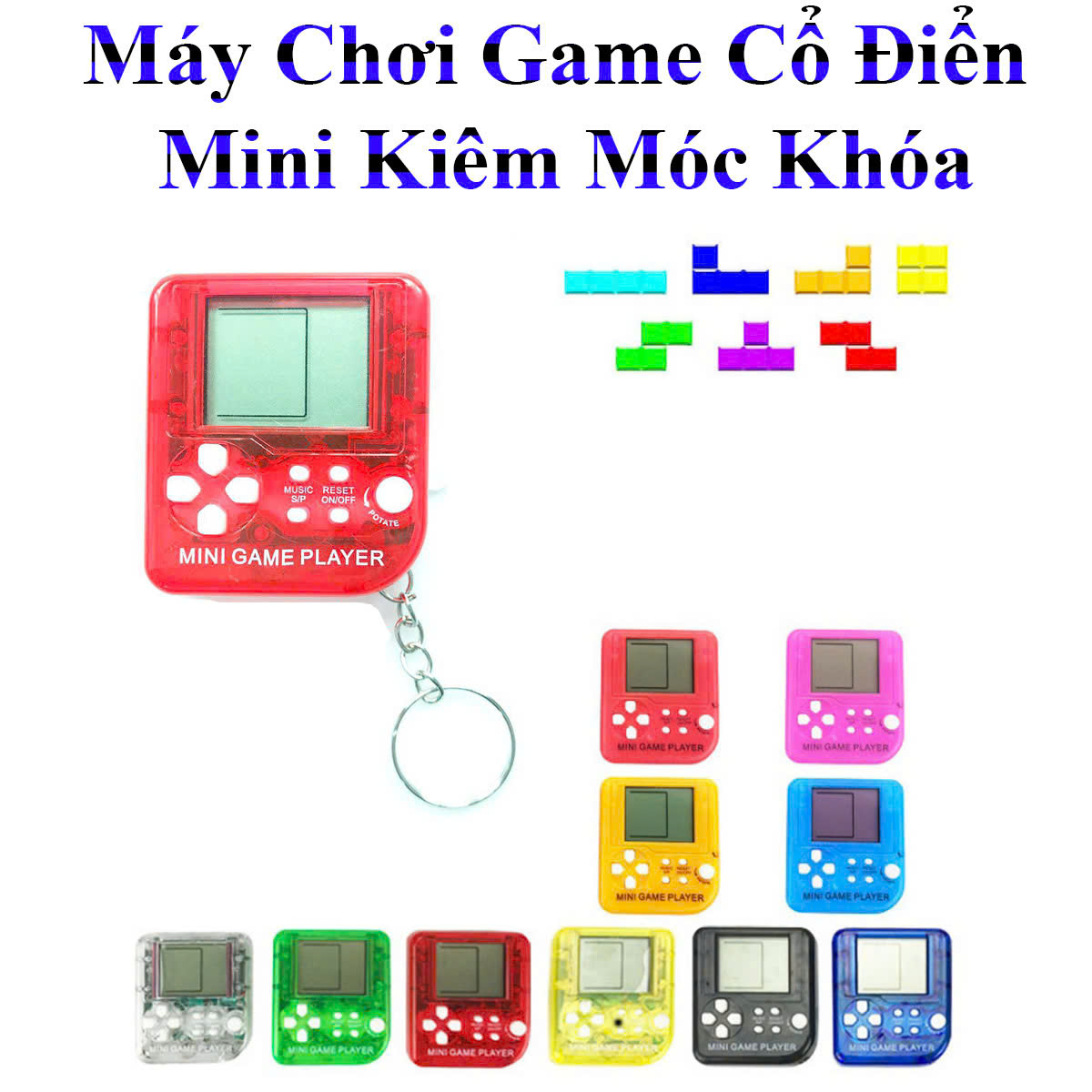 Móc Khóa Máy Chơi Game Cổ Điển Mini