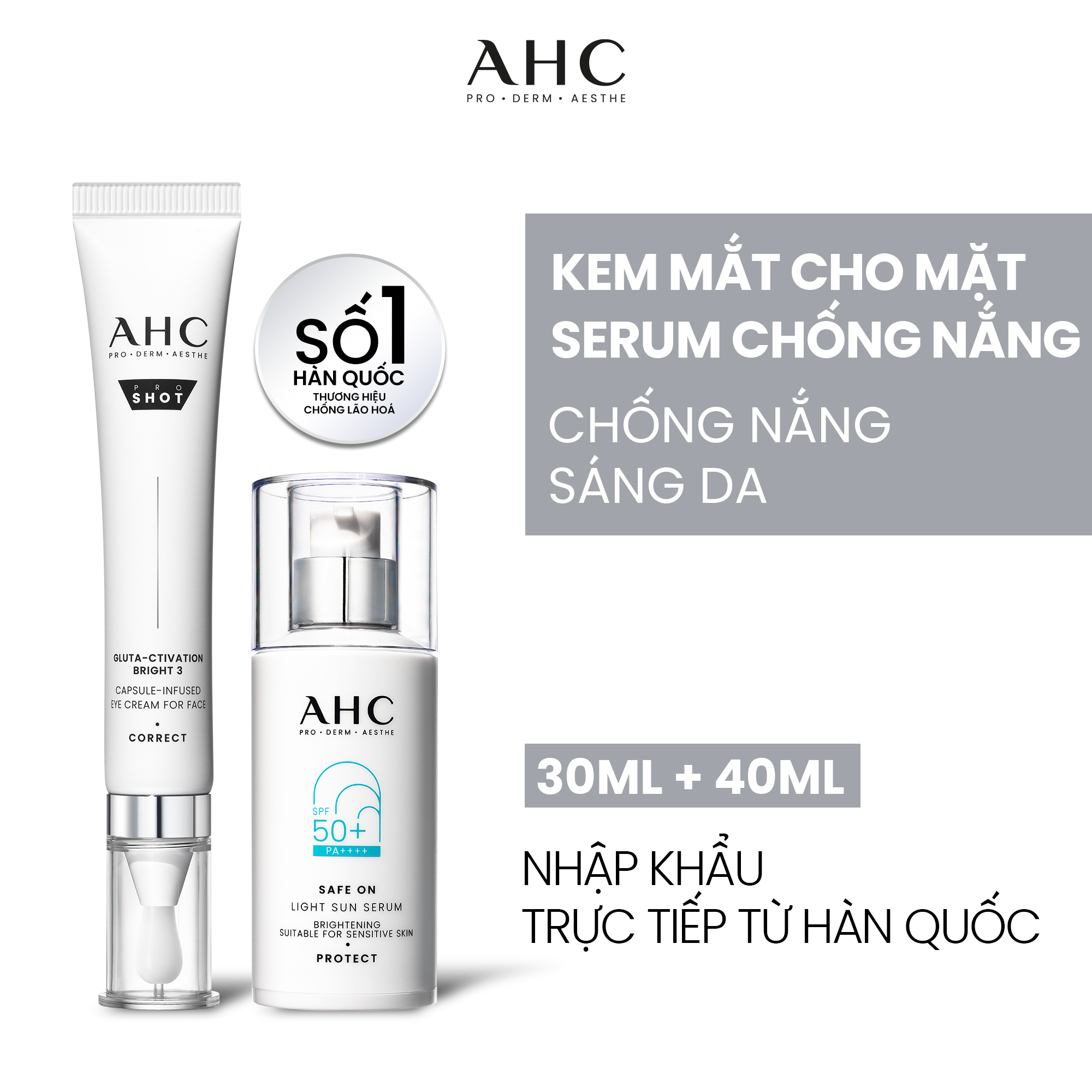 Bộ đôi Kem mắt cho mặt + Serum&hellip;