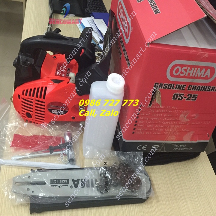 Máy cưa xích Oshima OS 25( công suất 0,8kw)