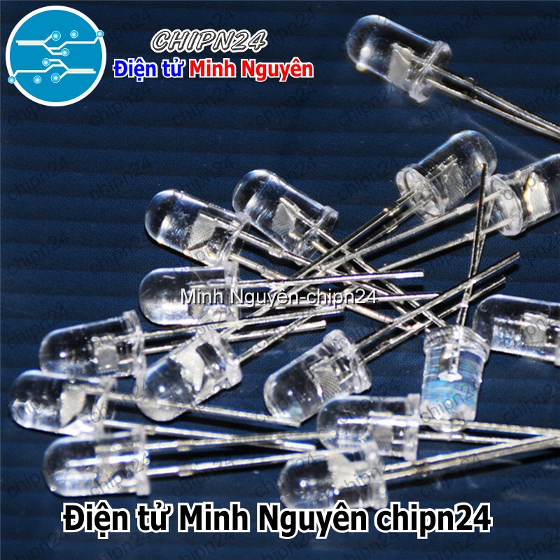 [1 bộ] Combo Led 5mm siêu sáng (5 màu, mỗi màu 10 bóng) - HH000873