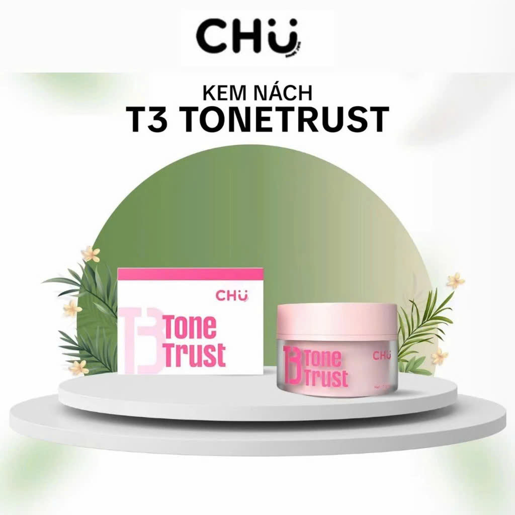 Combo Tonetrust kem nách 30g giảm thâm dưỡng trắng và tẩy tế bào chết 40g DC176