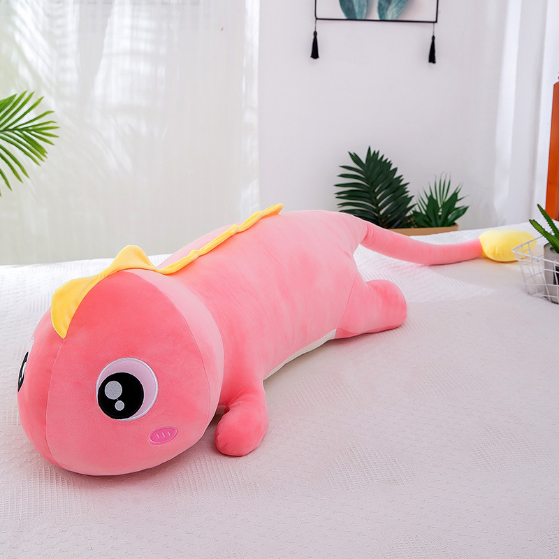 Gối ôm miniso gấu bông khủng long đuôi tim khủng long mắt lồi vải miniso mềm mịn cao cấp cho be`