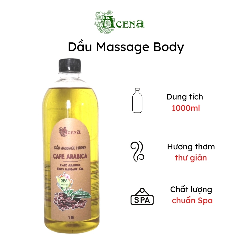 Dầu Massage Body Cafe ACENA 1000ml