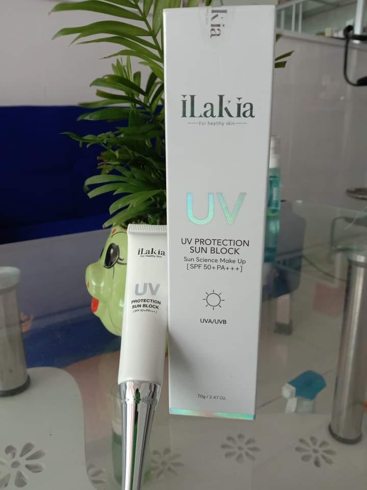 Kem chống nắng trang điểm ilakia uv sun block spf50 15g