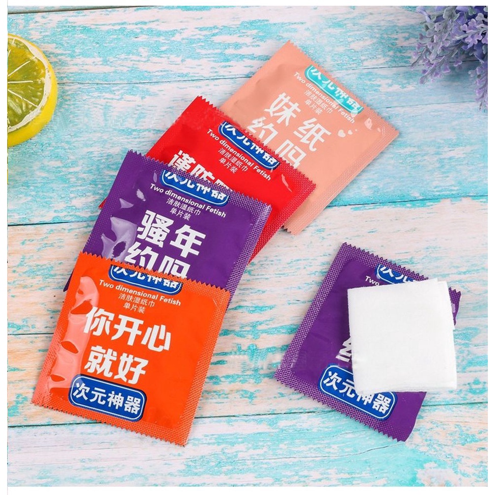 Khăn Giấy Ướt Gói Vuông Mini Tiện Dụng (Mẫu Giao Ngẫu Nhiên)