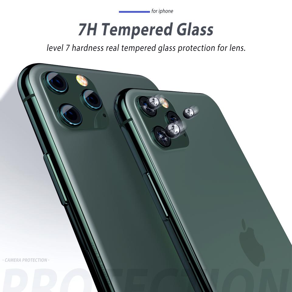 Bộ 3 Miếng Kính Cường Lực Cho Camera iPhone 11 Pro Max, Dán Kính iPhone 11 Pro Max