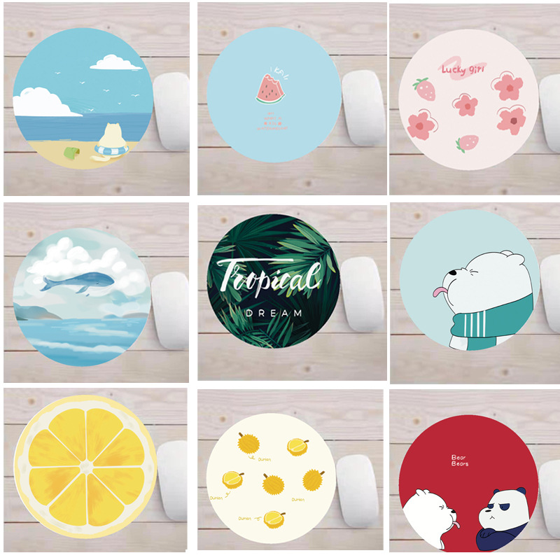 Cheap mousepad super easy to use round mouse pad 20x20cm-Hause