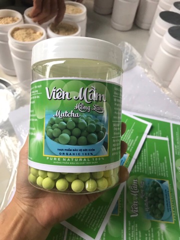 1 HŨ VIÊN HỒNG SÂM  MÁT CHA COLLAGEN