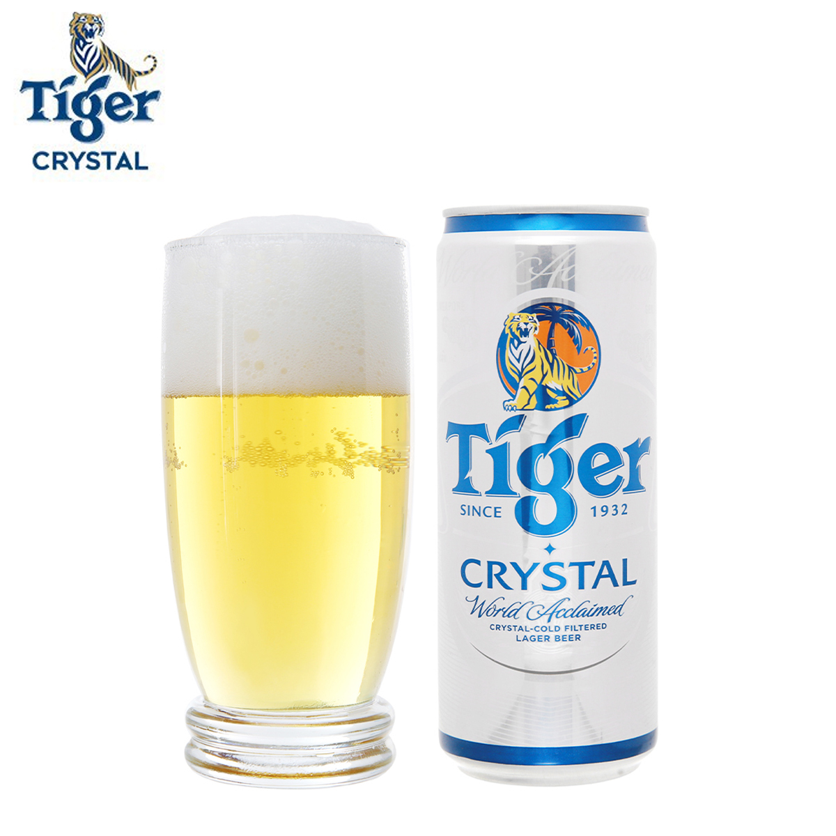 THÙNG 24 LON BIA TIGER CRYSTAL 330ML