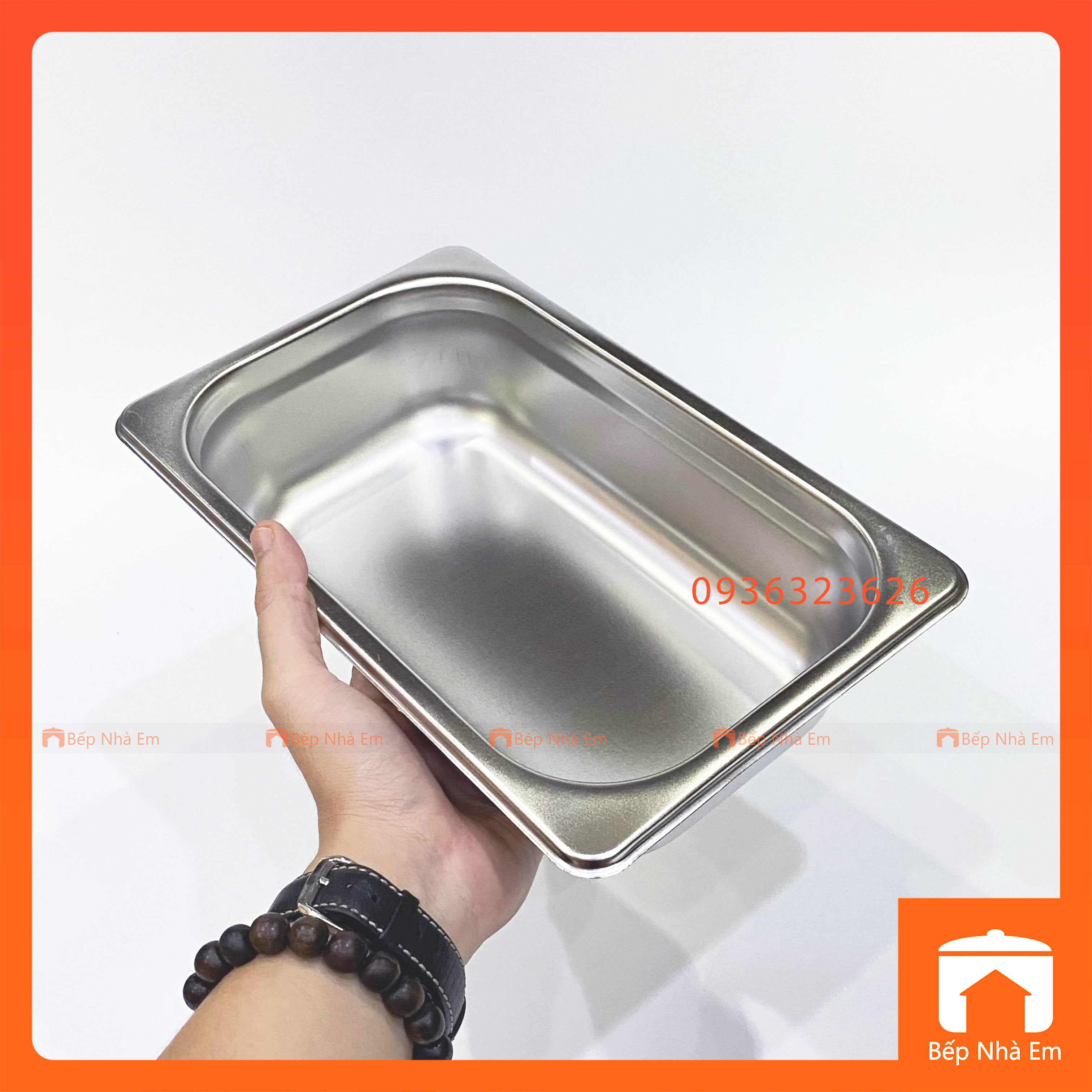 Khay Buffet, Khay Thạch, Khay GN 1/4 Dùng Cho Nhà Hàng, Khách Sạn (Inox 304) - Hàng Nhập Khẩu Cao Cấp