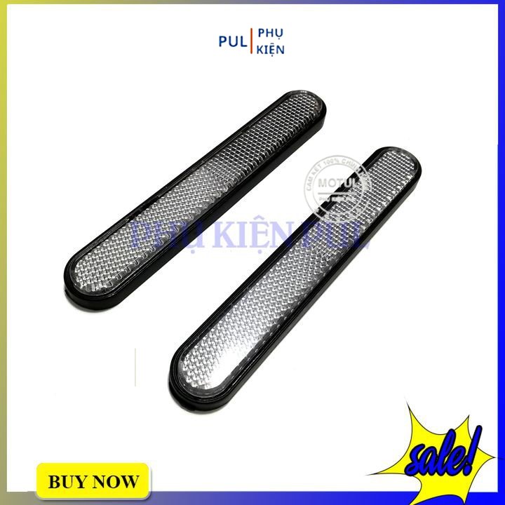 Cặp mắt mèo phản quang dài gắn phuộc xe máy
