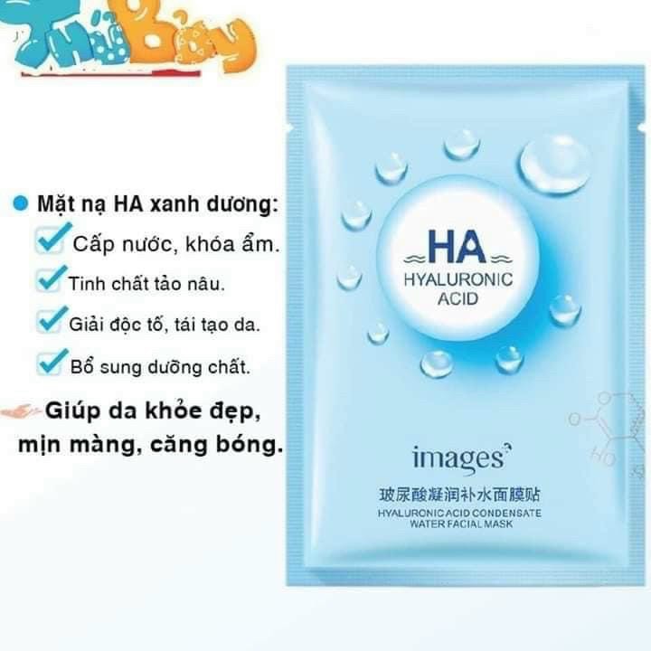 Mặt nạ cấp nước ha 3 miếng nạ 3 màu khác nhau