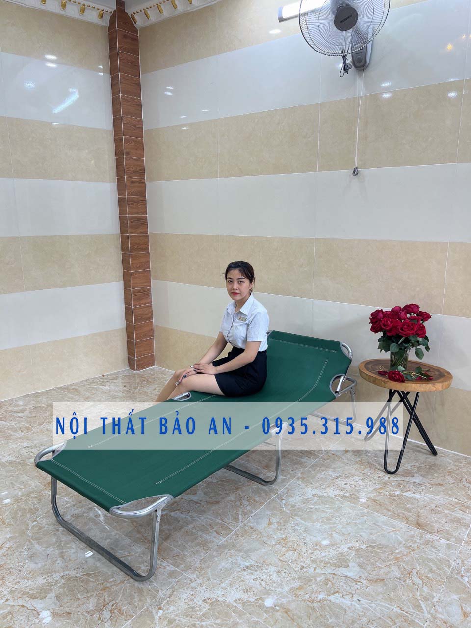 Giường xếp vải bố khung sắt Nội Thất Bảo An