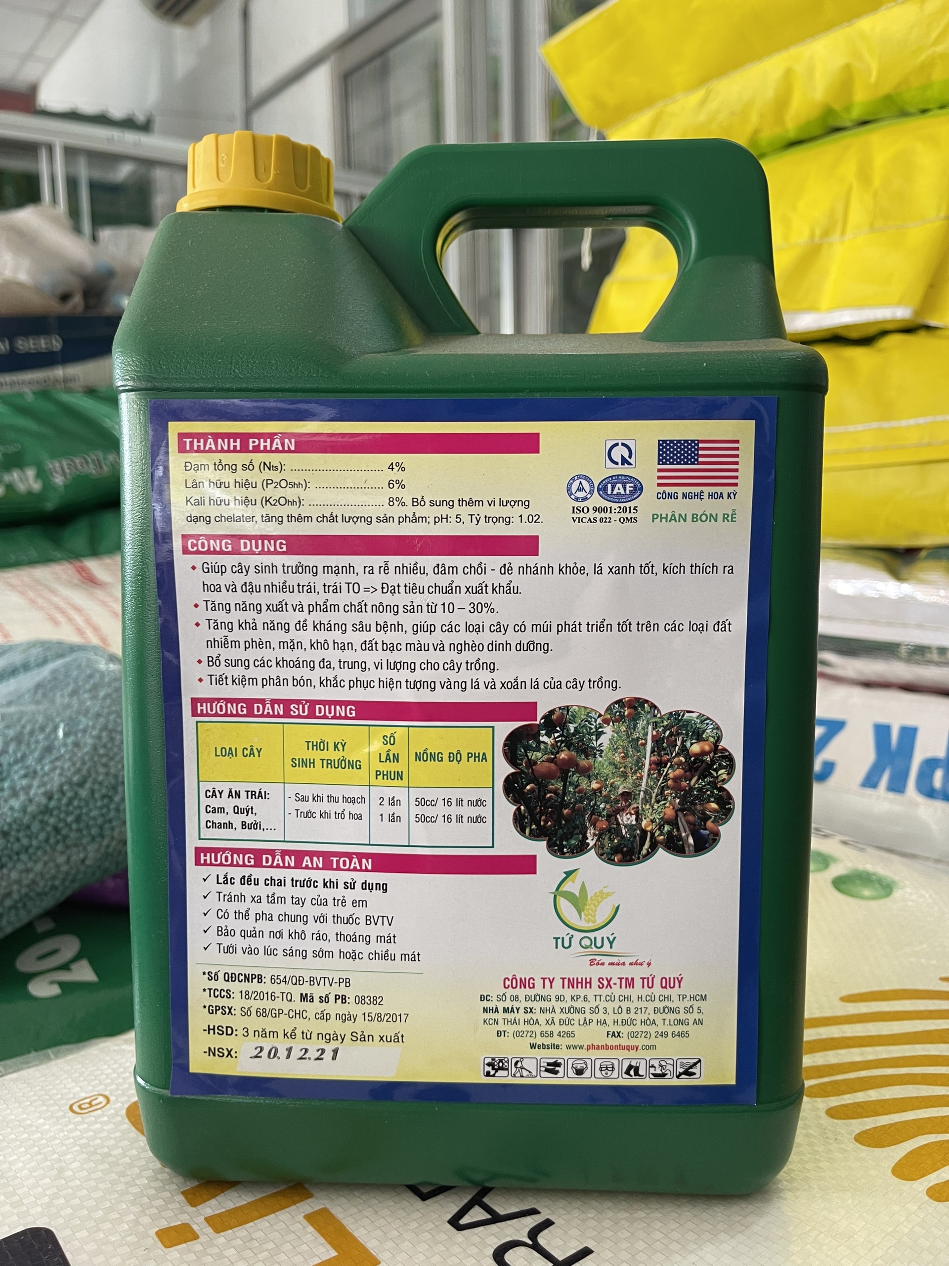 PHÂN BÓN ROOT 2 SIÊU RA RỄ, CẢI TẠO ĐẤT CAN 5 LÍT