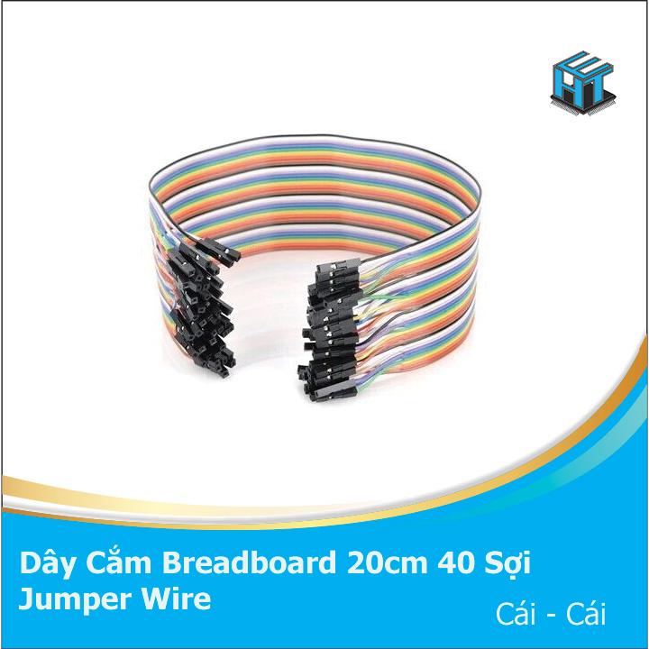Dây Cắm Test Board Breadboard 20cm 40 Sợi Jumper Wire Cái - Cái
