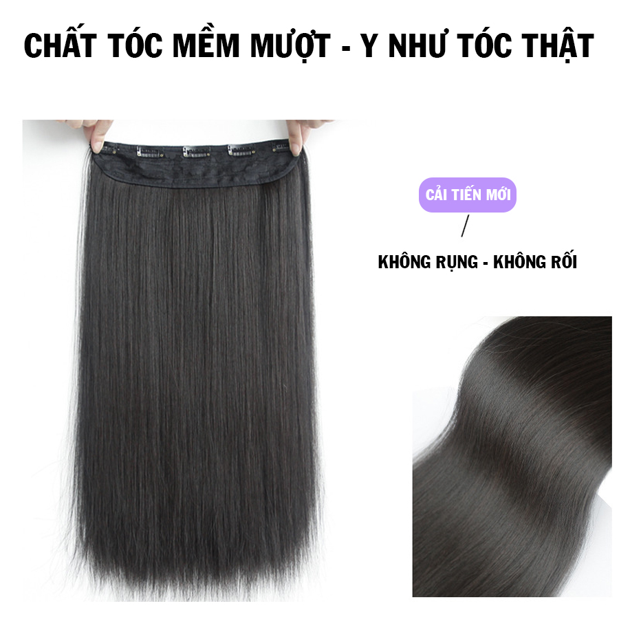 Tóc dải U kẹp phồng thẳng,tóc giả kẹp