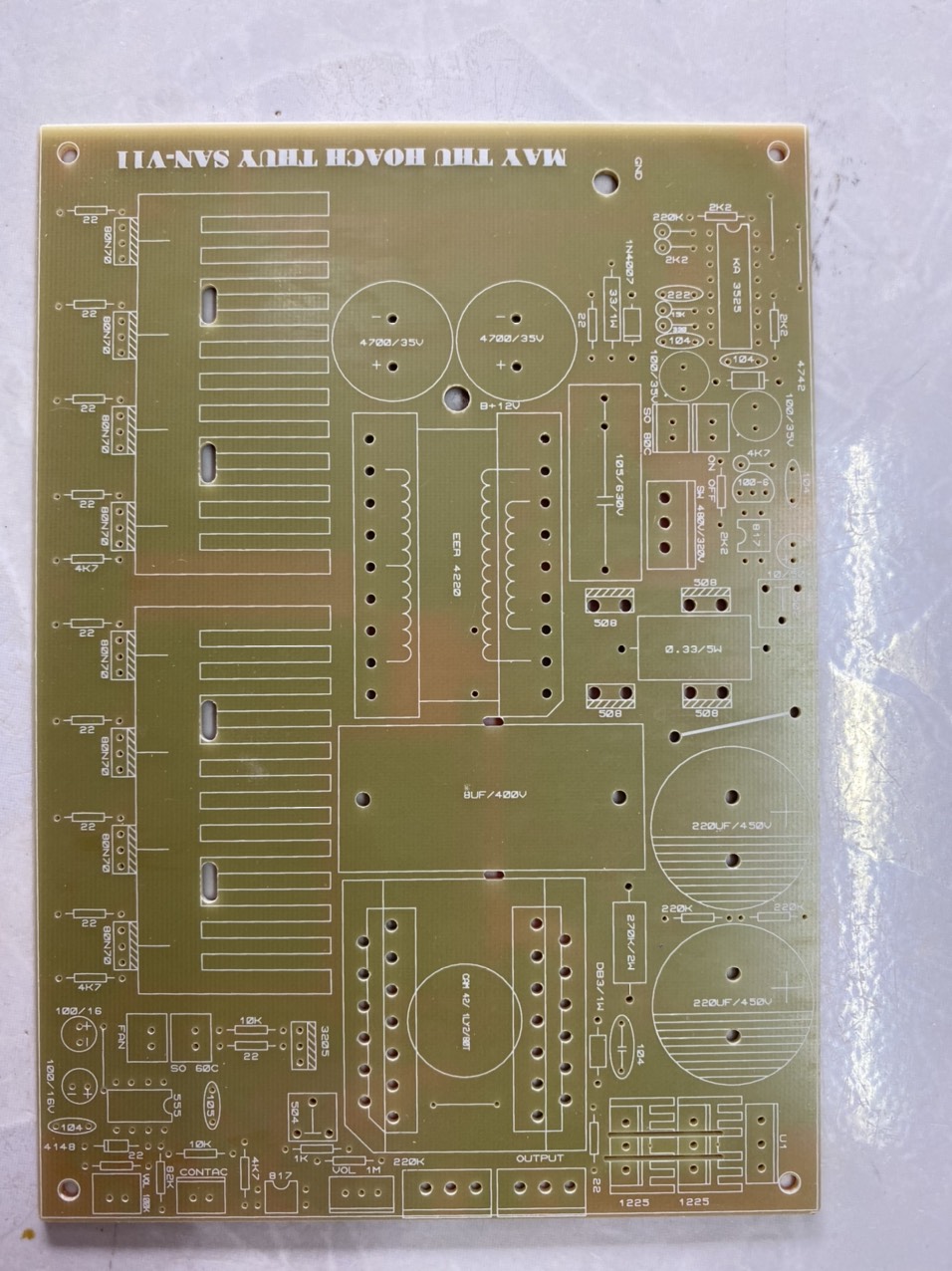 PCB bo mạch kích điện 8 fet DB3 băm âm