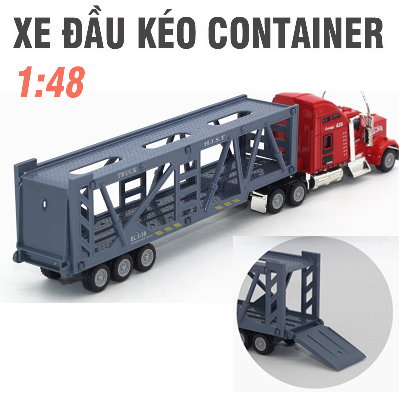 Mô hình xe container đầu kéo tỉ lệ 1:48 đồ chơi trẻ em