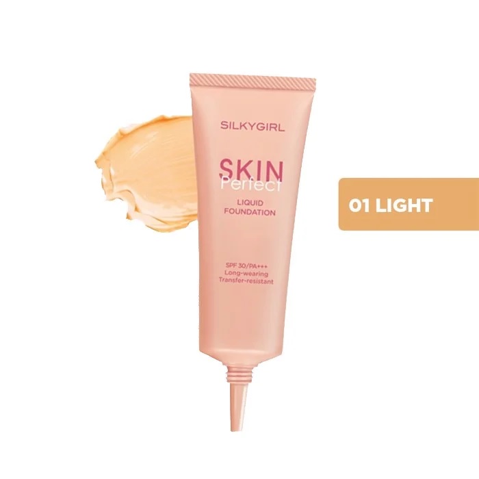 Kem nền silky girl skin perfect liquid foundation 25ml spf 30/pa +++