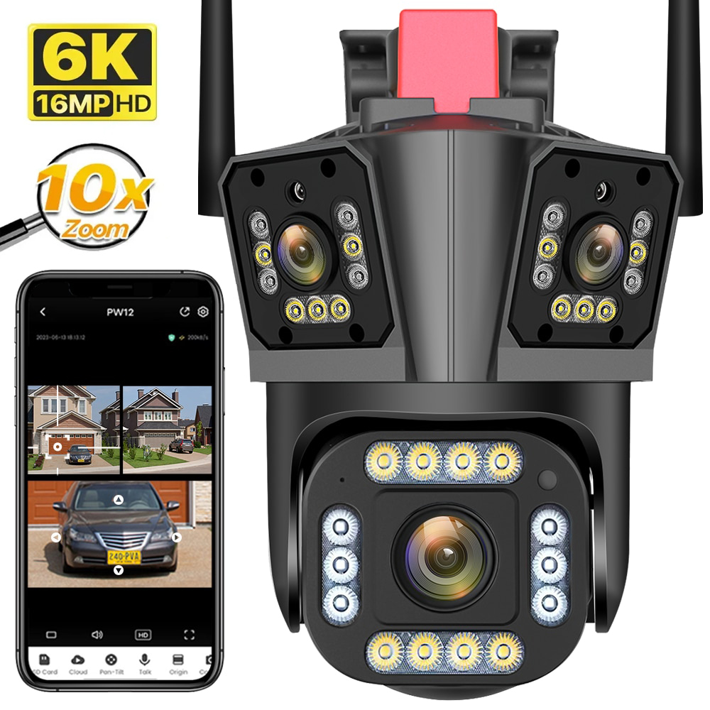 Camera 360 Tốt Nhất Hiện Nay - Camera Quan Sát - Camera Quan Sát EZVIZ C6Pro -  3 Điểm  Quay 3 Màn Hình Cam An Ninh Giám Sát 6K, Quan Sát Và Trò Chuyện Bất Cứ Đâu Nhờ Chế Độ Đàm Thoại 2 Chiều, Tính Năng Theo Dõi Thông Minh, Cảnh Báo