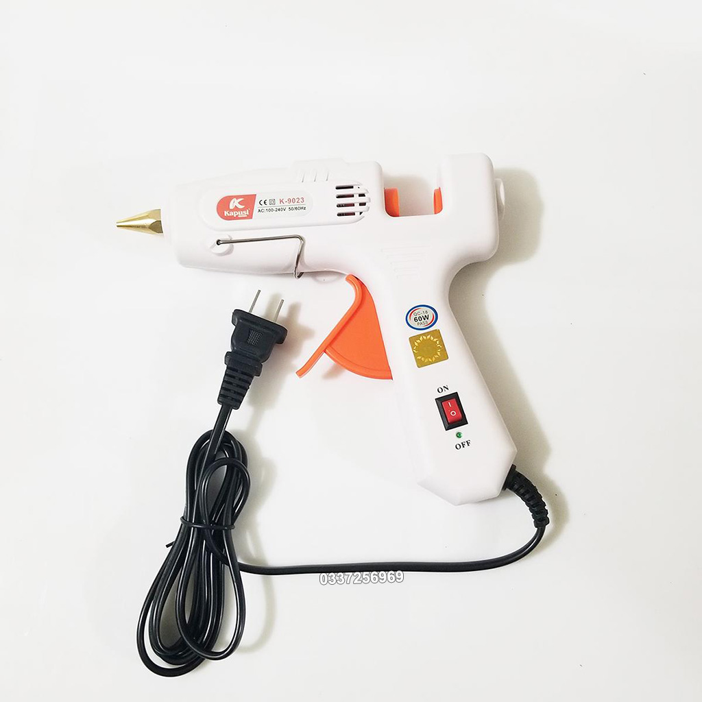 Dụng cụ bắn keo nến silicon cầm tay 60W Kapusi JAPAN (Súng máy bắn keo nến)